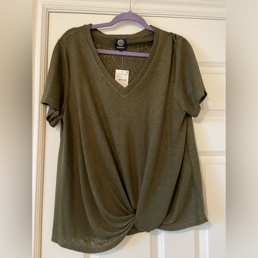 NWT Bobeau Knot Short Sleeve XL